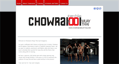 Desktop Screenshot of chowraiooimuaythai.com